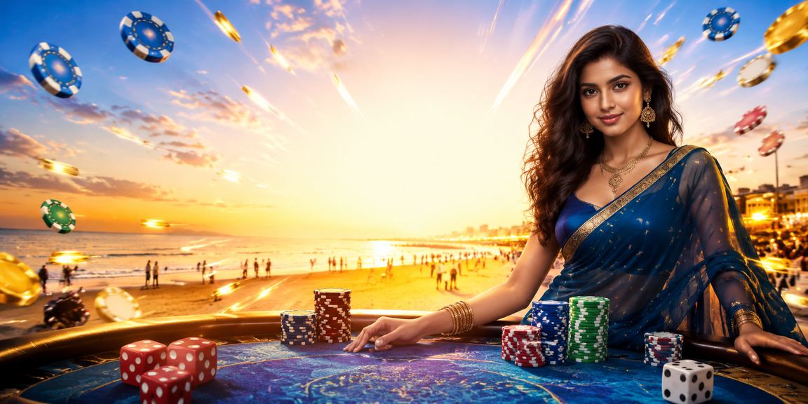 Player rolling dice at live dealer game in Chennai casino setting